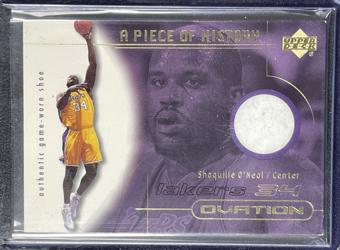 Shaquille O'Neal 2000 Upper Deck Ovation #SO-S A Piece of History /8 RAW