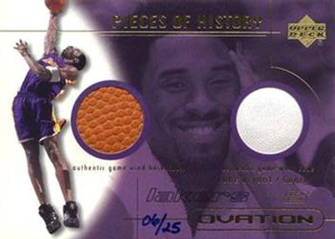 Kobe Bryant 2000 Upper Deck Ovation #KB-C A Piece of History /8 RAW
