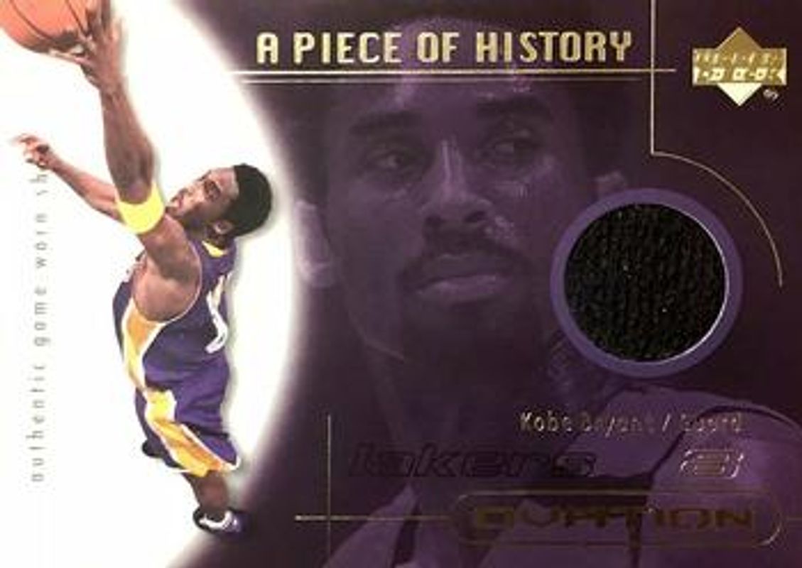 Kobe Bryant 2000 Upper Deck Ovation #KB-S A Piece of History /8 RAW