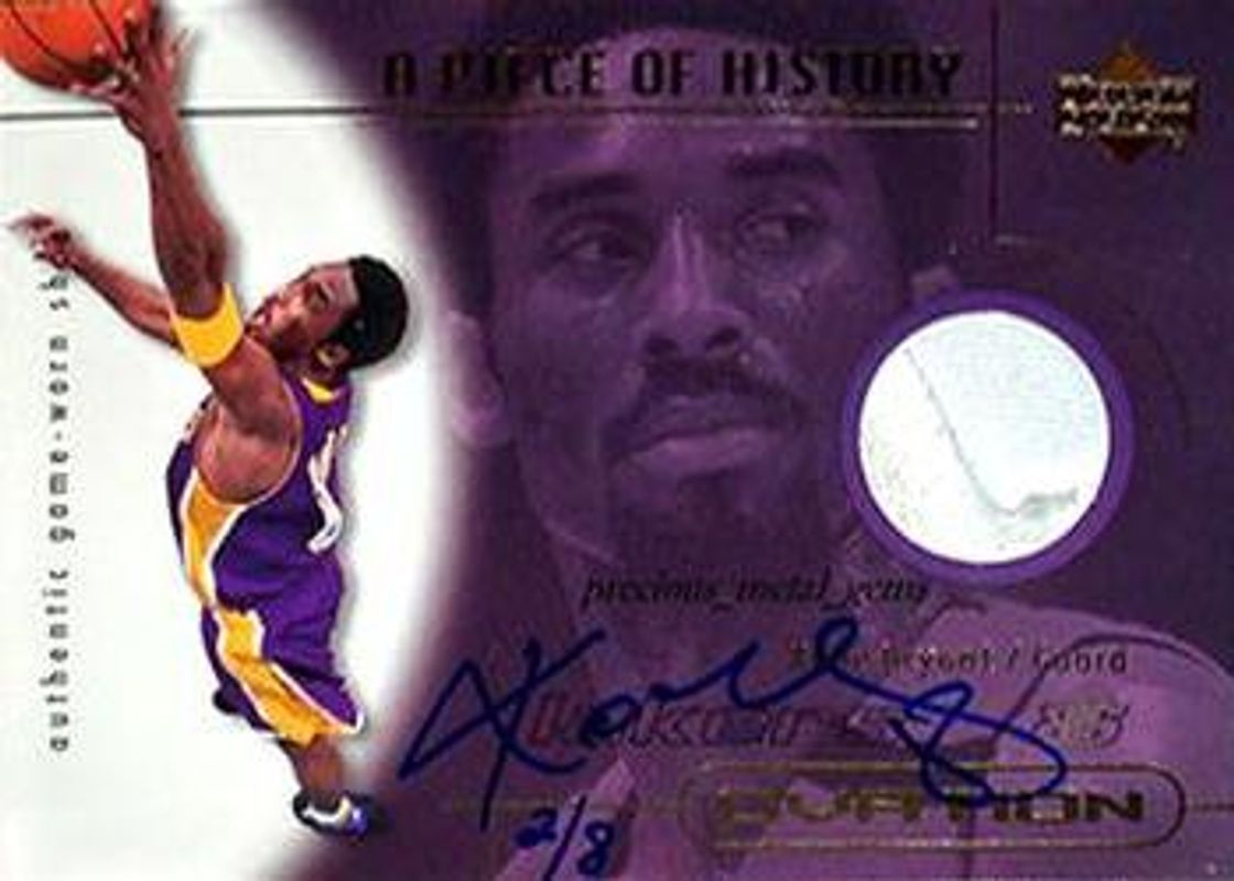 Kobe Bryant 2000 Upper Deck Ovation #KB-A A Piece of History /8 RAW