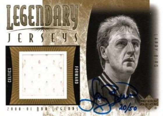 2000 Upper Deck Legends #LB-AJ Legendary Jerseys Autographed /50