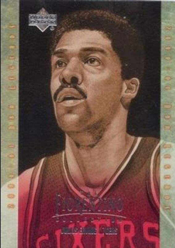 Julius Erving 2000 Upper Deck Legends #F4 The Fiorentino Collection RAW