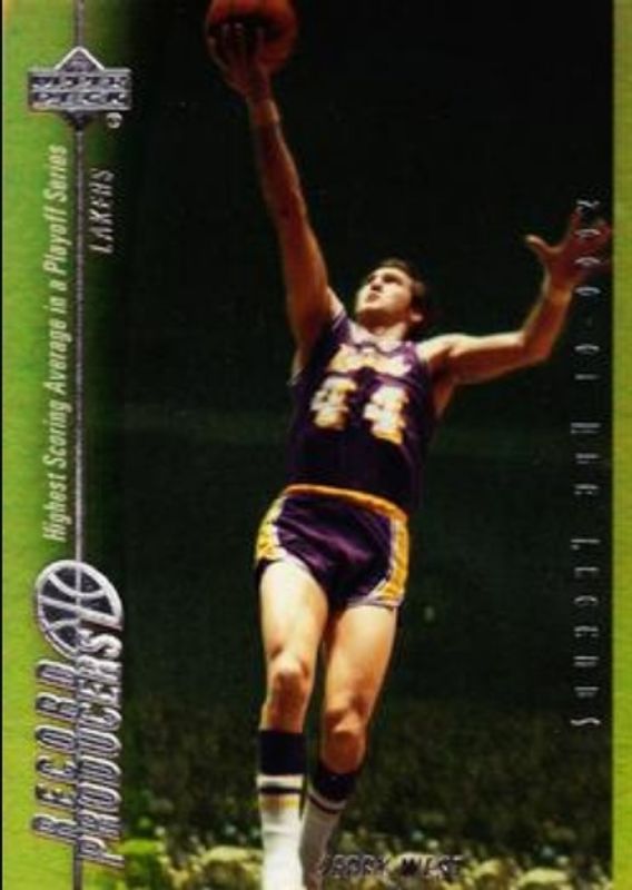 Jerry West 2000 Upper Deck Legends #RP9 Record Producers RAW