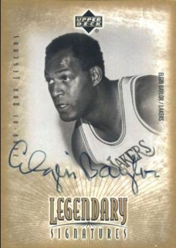 Elgin Baylor 2000 Upper Deck Legends #EB Legendary Signatures /10 RAW