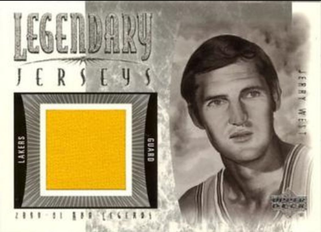 Jerry West 2000 Upper Deck Legends #JW-J Legendary Jerseys RAW