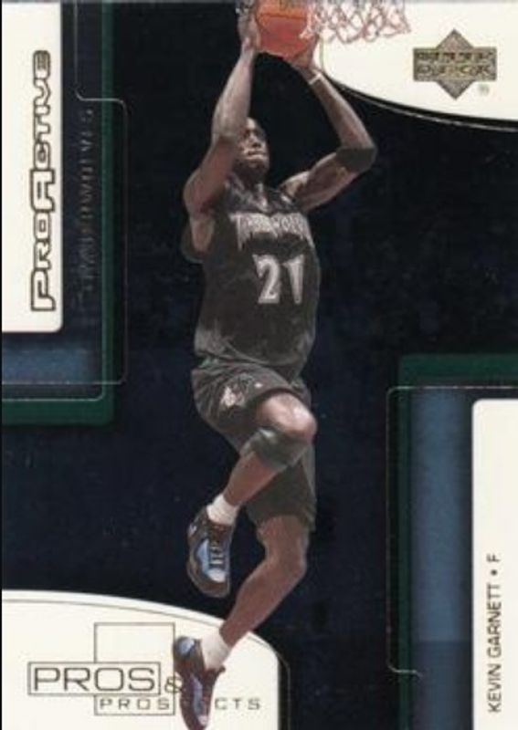 Kevin Garnett 2000 Upper Deck Pros & Prospects #PA2 ProActive RAW