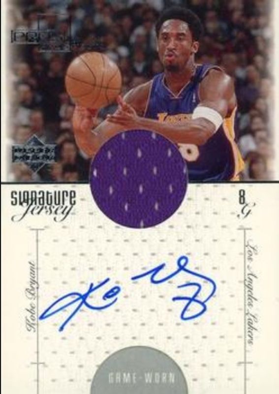 Kobe Bryant 2000 Upper Deck Pros & Prospects #KB Signatures Jerseys RAW