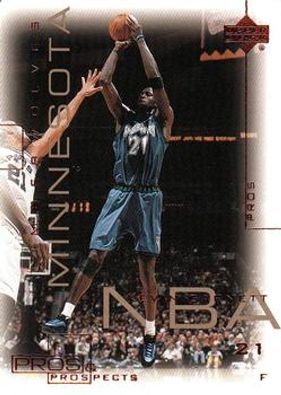 Kevin Garnett 2000 Upper Deck Pros & Prospects #47 Base /999 RAW