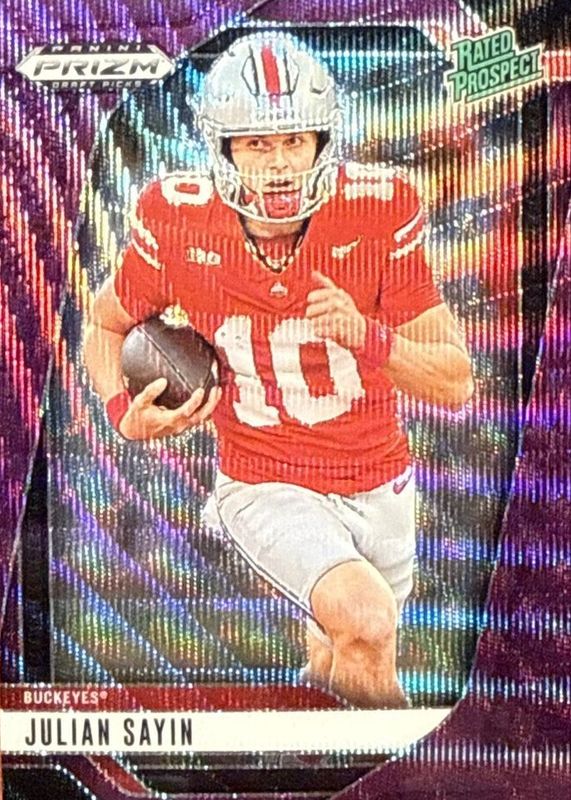 2025 Prizm Draft Picks #161 Purple Wave
