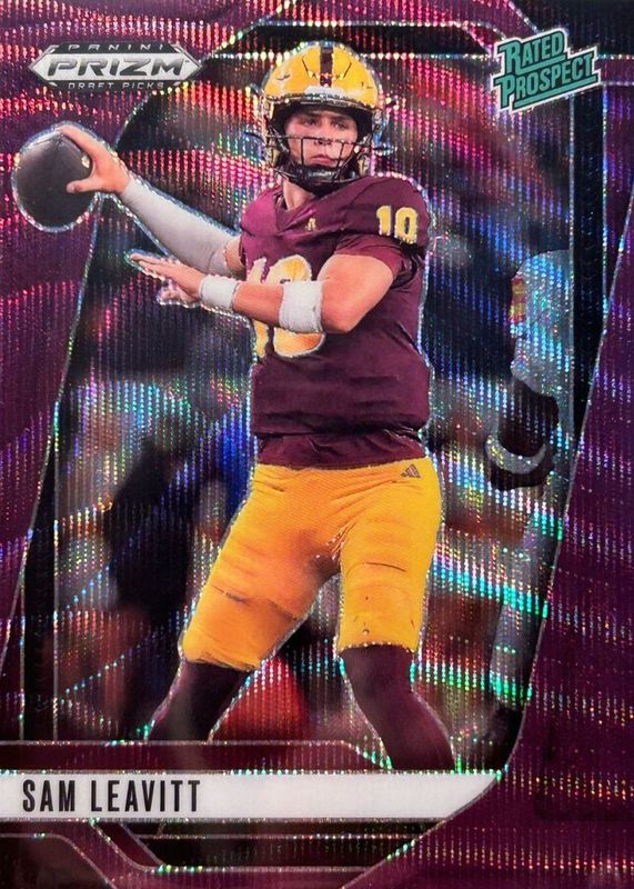 2025 Prizm Draft Picks #6 Purple Wave