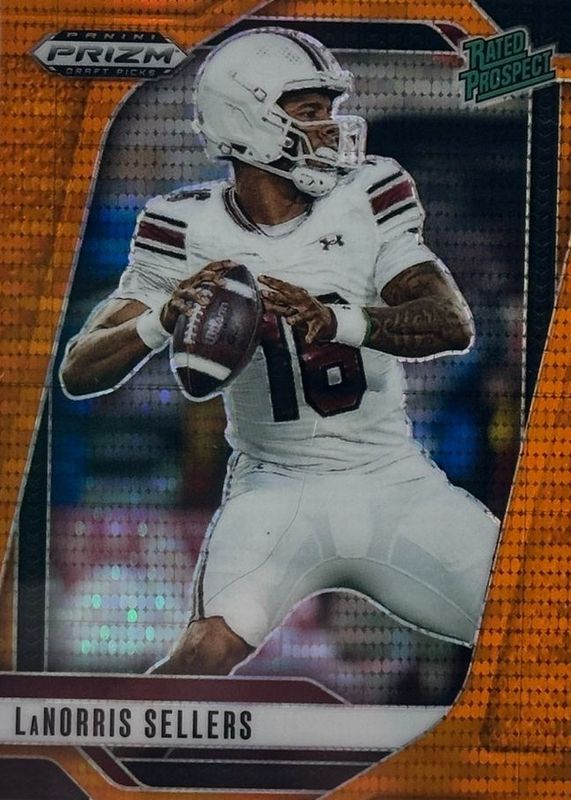 2025 Prizm Draft Picks #165 Orange Pulsar /75