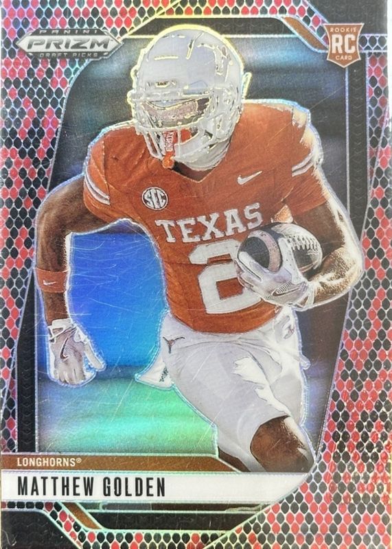 Matthew Golden 2025 Prizm Draft Picks #130 Snakeskin /(SSP) Price
