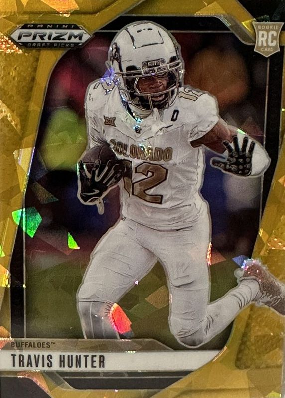 2025 Prizm Draft Picks #21 Gold Ice (WR)