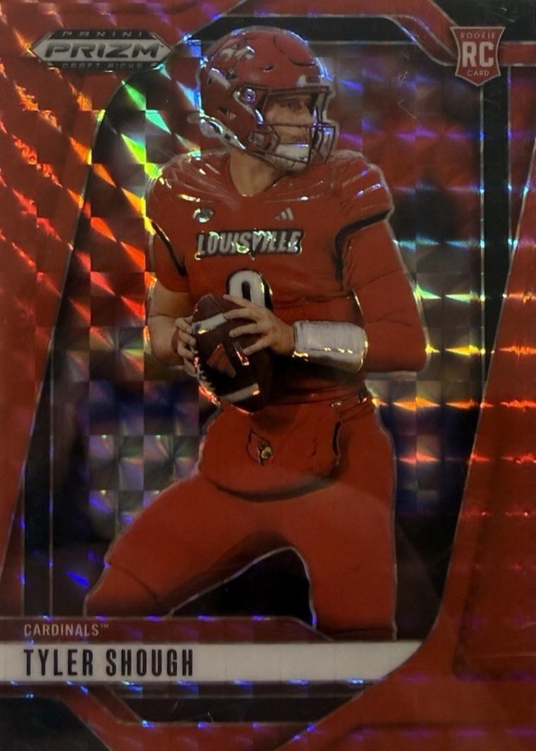 Tyler Shough 2025 Prizm Draft Picks #49 Red Finite /125 Price