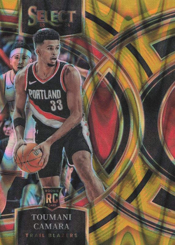 Toumani Camara 2023 Select #115 Premier Level Gold Tectonic /10 Rookie RAW