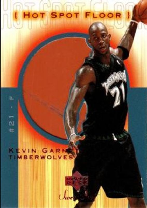 Kevin Garnett 2001 Upper Deck Sweet Shot #KG-F Hot Spot Floor RAW