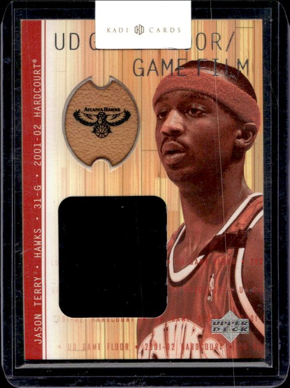 Jason Terry 2001 Upper Deck Sweet Shot #JT-F Hot Spot Floor RAW
