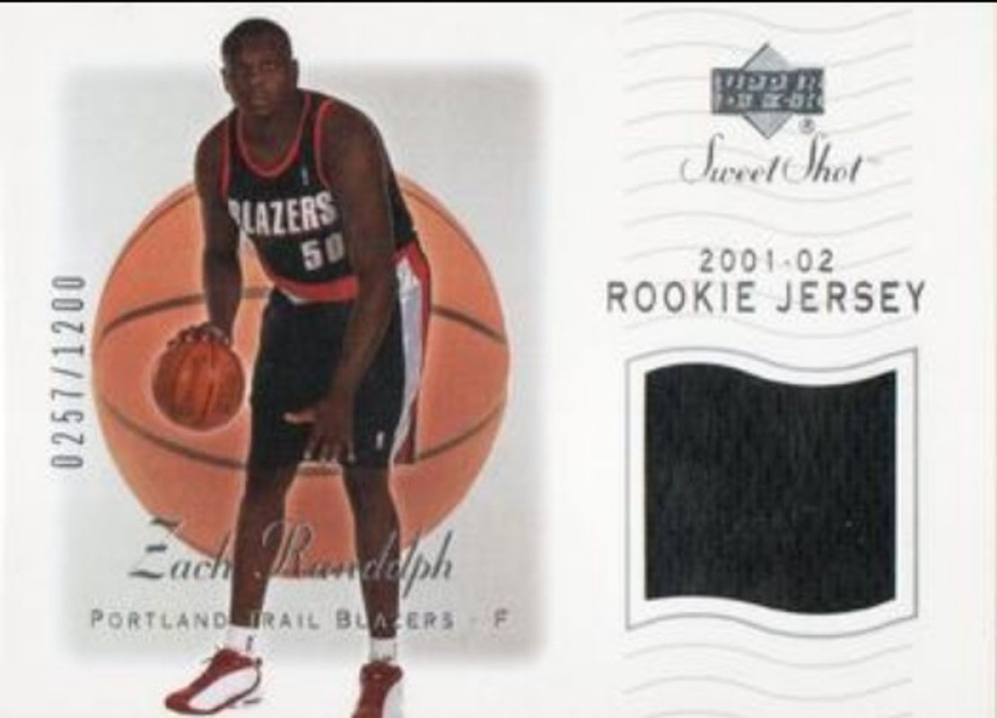 2001 Upper Deck Sweet Shot #91 Rookie Memorabilia /1200