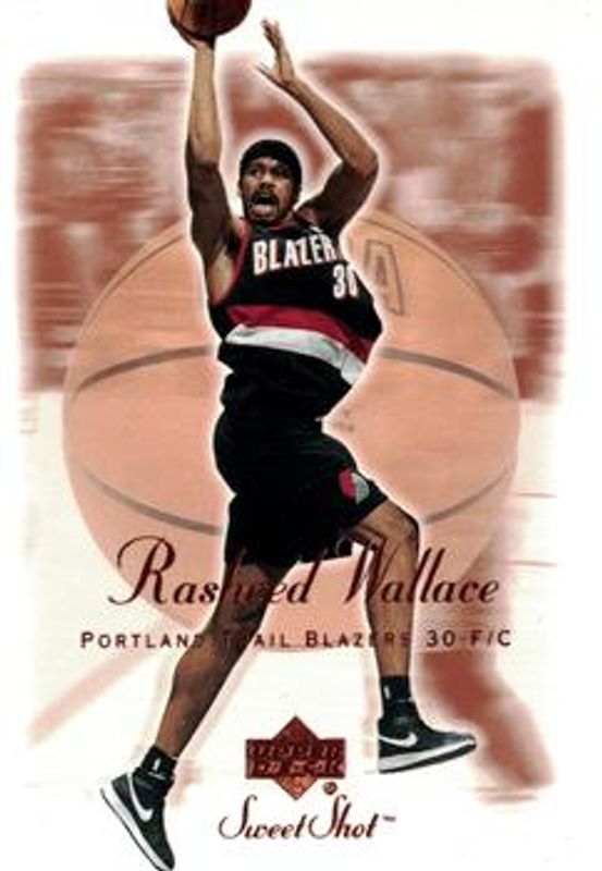 Rasheed Wallace 2001 Upper Deck Sweet Shot #70 Base RAW