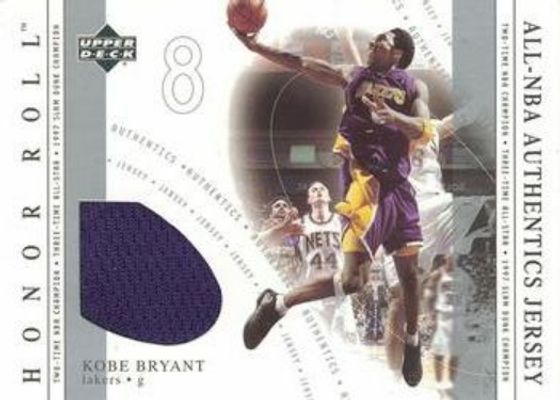2001 Upper Deck Honor Roll #KB All NBA Authentic Jerseys