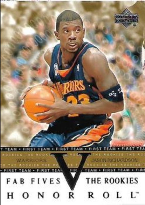 Jason Richardson 2001 Upper Deck Honor Roll #F5-R4 Fab Fives The Rookies RAW