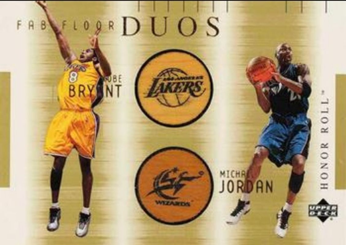 Kobe Bryant / Michael Jordan 2001 Upper Deck Honor Roll #KB/MJ-F Fab Floor Duos RAW