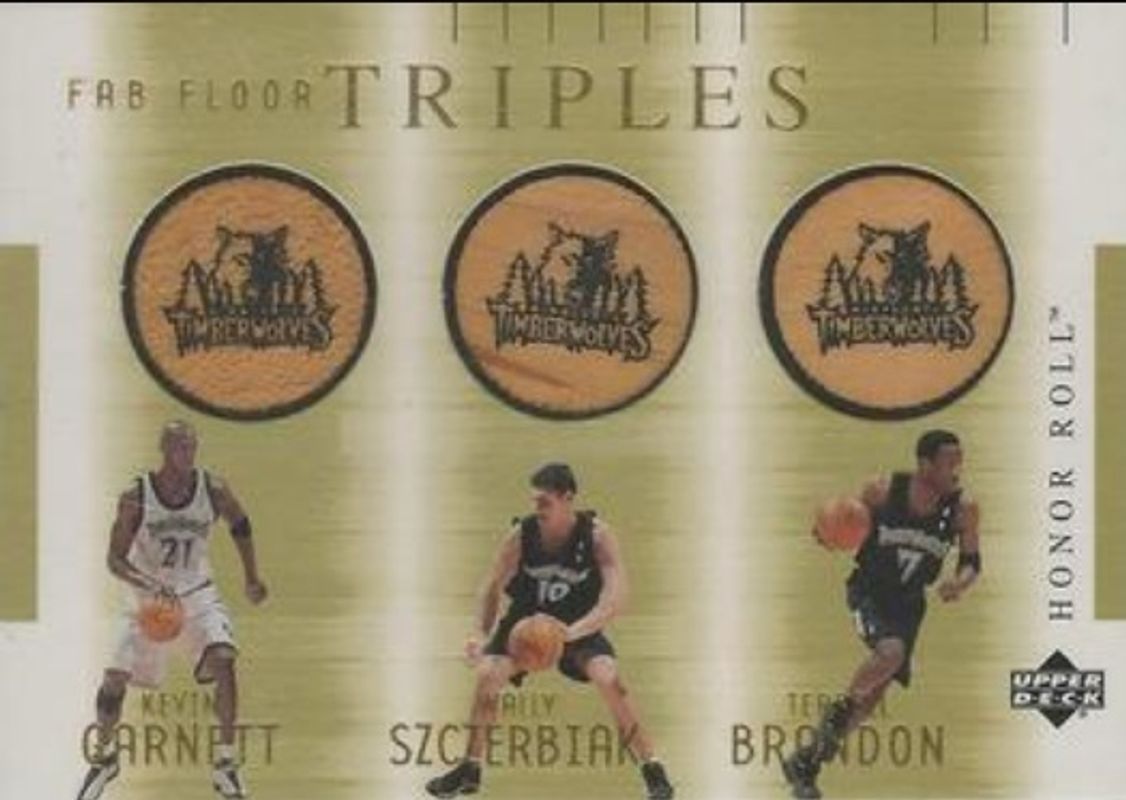 2001 Upper Deck Honor Roll #KG/WS/TB Fab Floor Triples