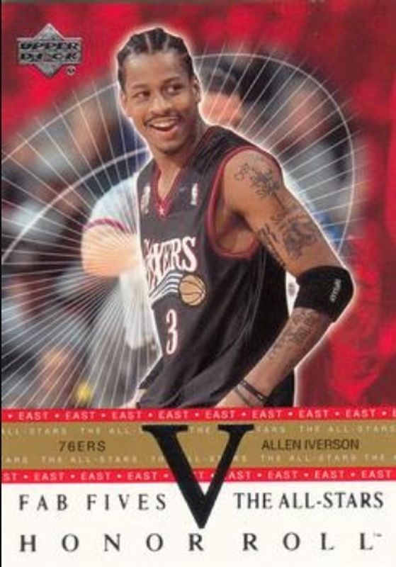 Allen Iverson 2001 Upper Deck Honor Roll #F5-AS7 Fab Fives The All-Stars RAW