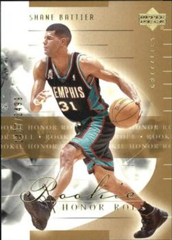 Shane Battier 2001 Upper Deck Honor Roll #115 Base Rookie RAW