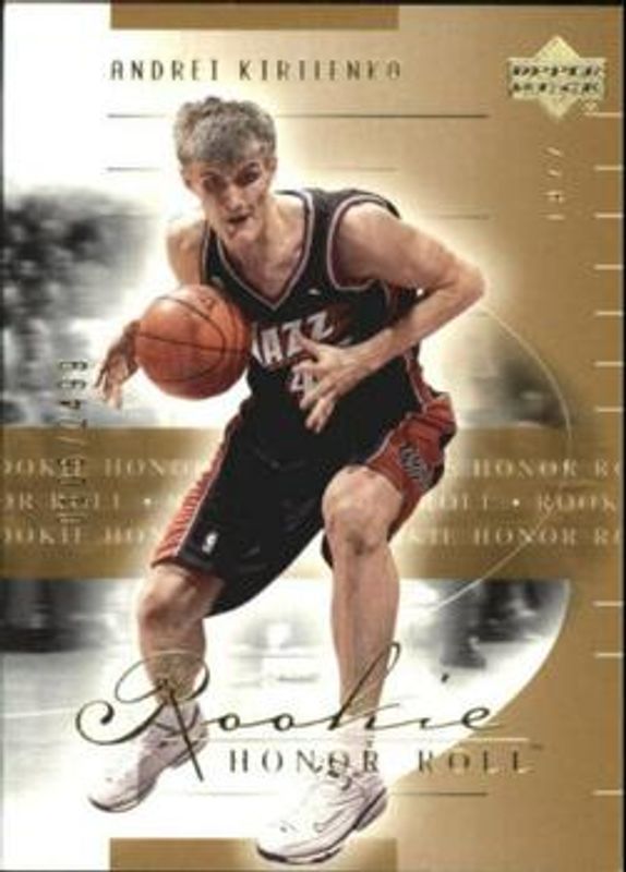 Andrei Kirilenko 2001 Upper Deck Honor Roll #91 Base Rookie RAW