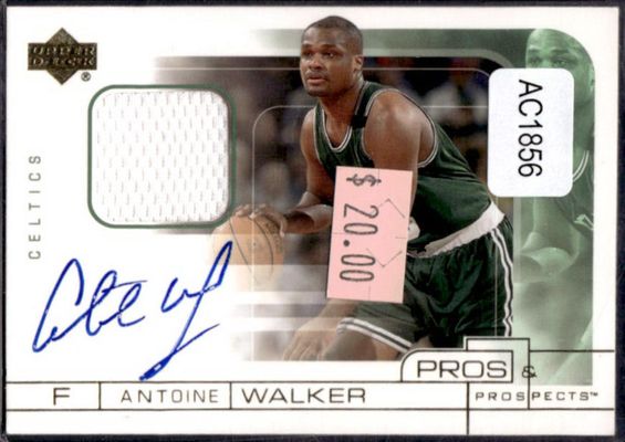 2001 Upper Deck Pros & Prospects #AW-A Game Jerseys Autographs