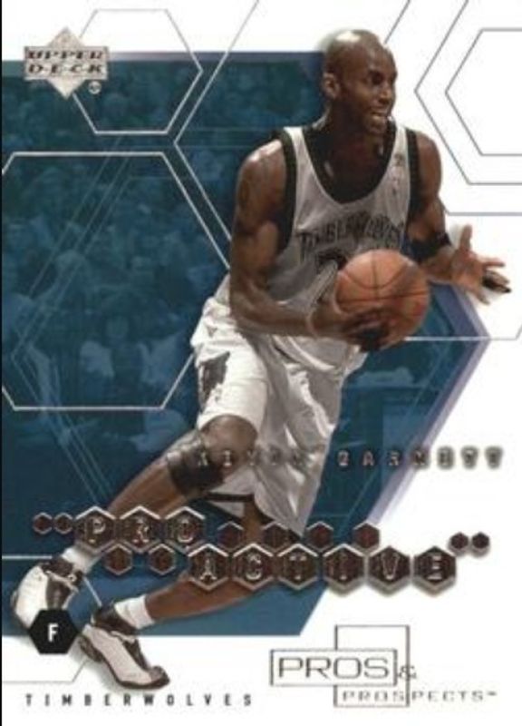 Kevin Garnett 2001 Upper Deck Pros & Prospects #PA-9 ProActive RAW