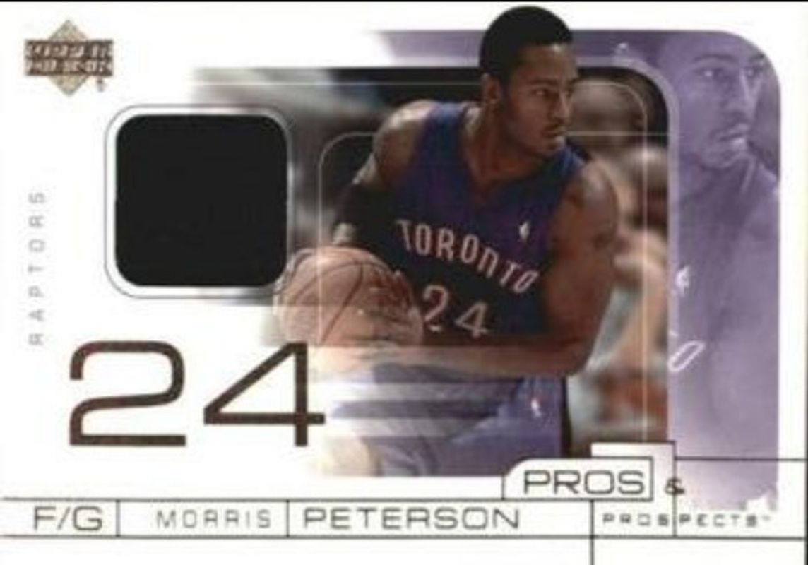 Morris Peterson 2001 Upper Deck Pros & Prospects #MP Game Jerseys RAW