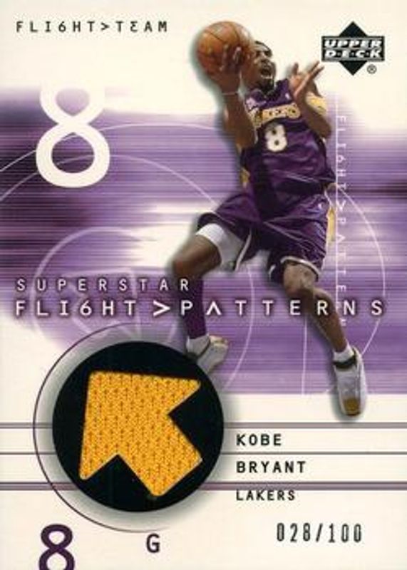 Kobe Bryant 2001 Upper Deck Flight Team #KB Superstar Flight Patterns /100 RAW