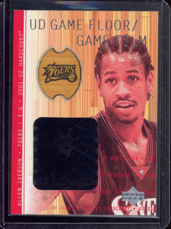 Allen Iverson 2001 Upper Deck Hardcourt #AI-F UD Game Film Floor RAW