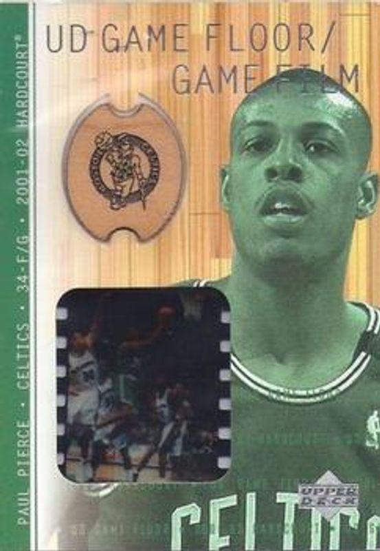 Paul Pierce 2001 Upper Deck Hardcourt #PP-F UD Game Film Floor RAW