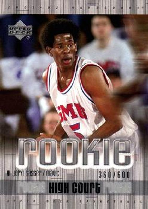 Jeryl Sasser 2001 Upper Deck Hardcourt #105c Base Rookie RAW