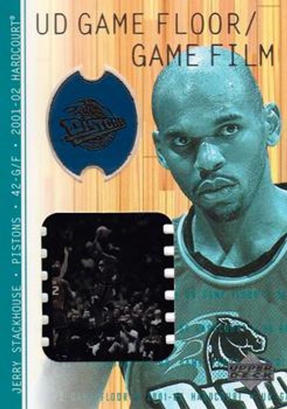 Jerry Stackhouse 2001 Upper Deck Hardcourt #JS-F UD Game Film Floor RAW