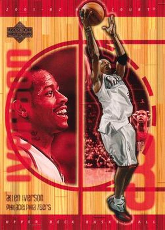 Allen Iverson 2001 Upper Deck Hardcourt #61 Base RAW