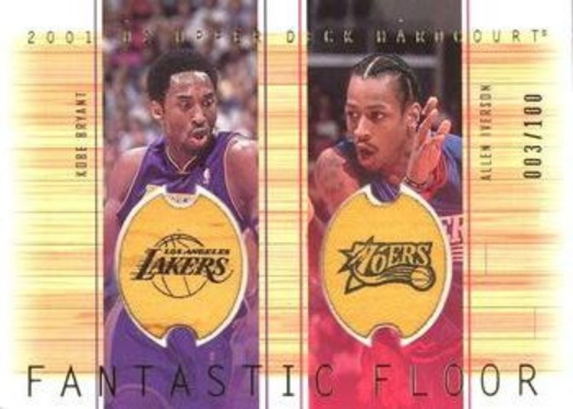 2001 Upper Deck Hardcourt #KB/AI Fantastic Floor /100