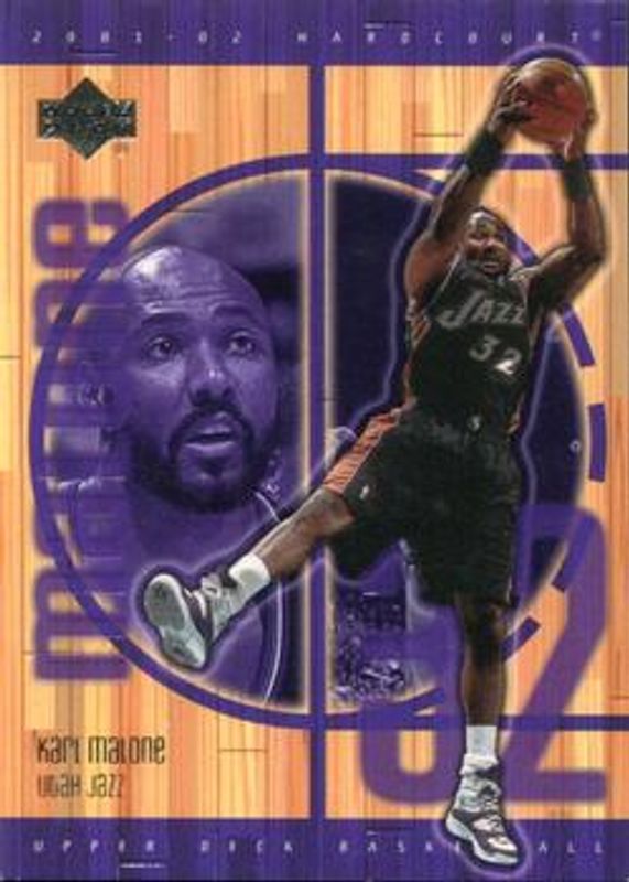 Karl Malone 2001 Upper Deck Hardcourt #82 Base RAW