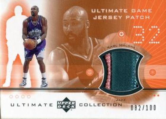2001 Upper Deck Ultimate Collection #KMP Ultimate Game Jersey Patches /100