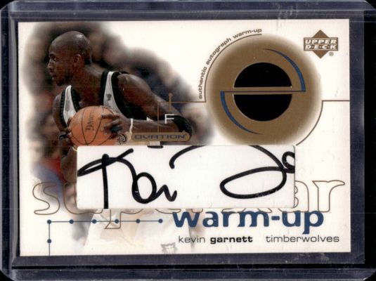2001 Upper Deck Ovation #KG-S Superstar Warm Ups Autographs