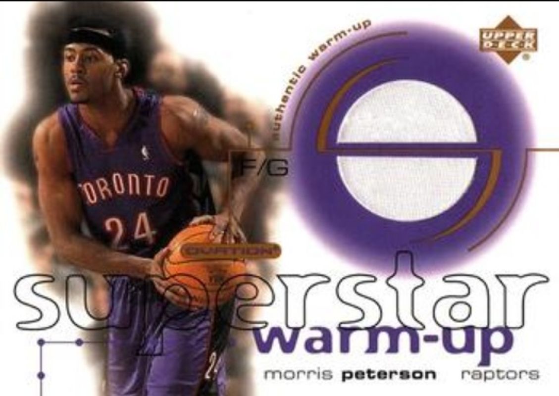 Morris Peterson 2001 Upper Deck Ovation #MP Superstar Warm Ups RAW