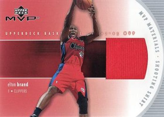 2002 Upper Deck MVP #EB-S Materials Shooting Shirt