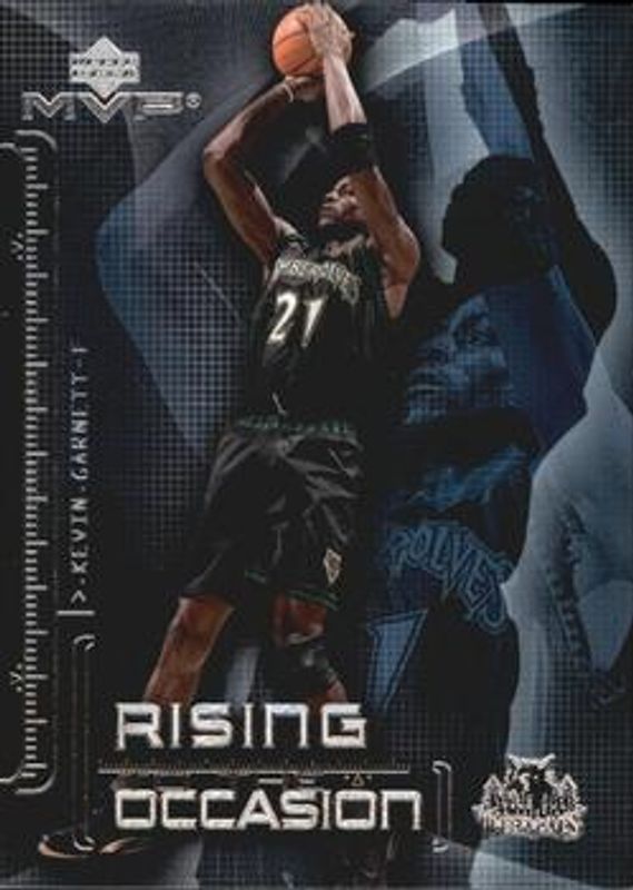 Kevin Garnett 2002 Upper Deck MVP #R2 Rising to the Occasion RAW
