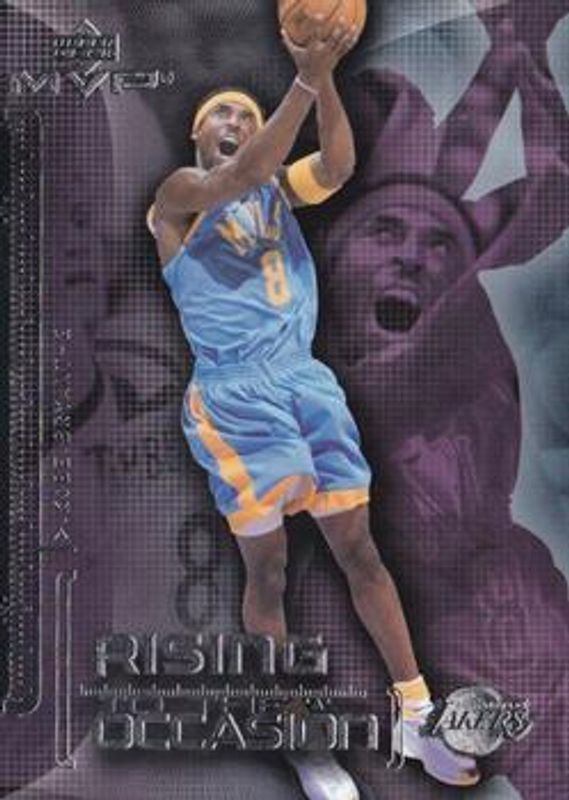 Kobe Bryant 2002 Upper Deck MVP #R1 Rising to the Occasion RAW