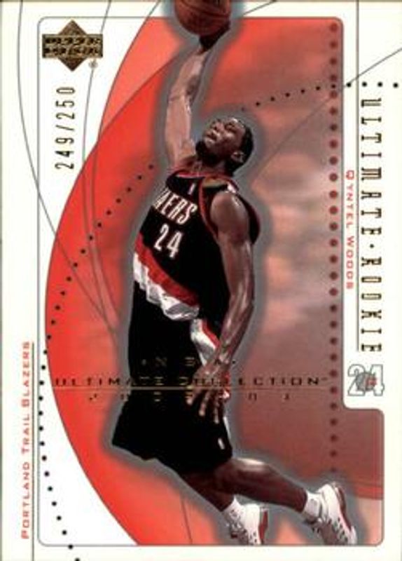 Qyntel Woods 2002 Upper Deck Ultimate Collection #96 Base /250 Rookie RAW