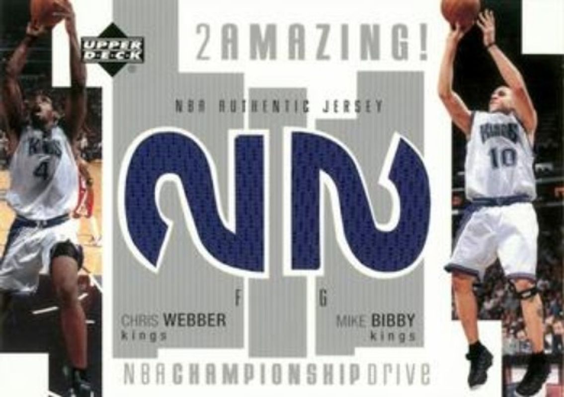 2002 Upper Deck Championship Drive #CW/MB-J 2 Amazing Jerseys