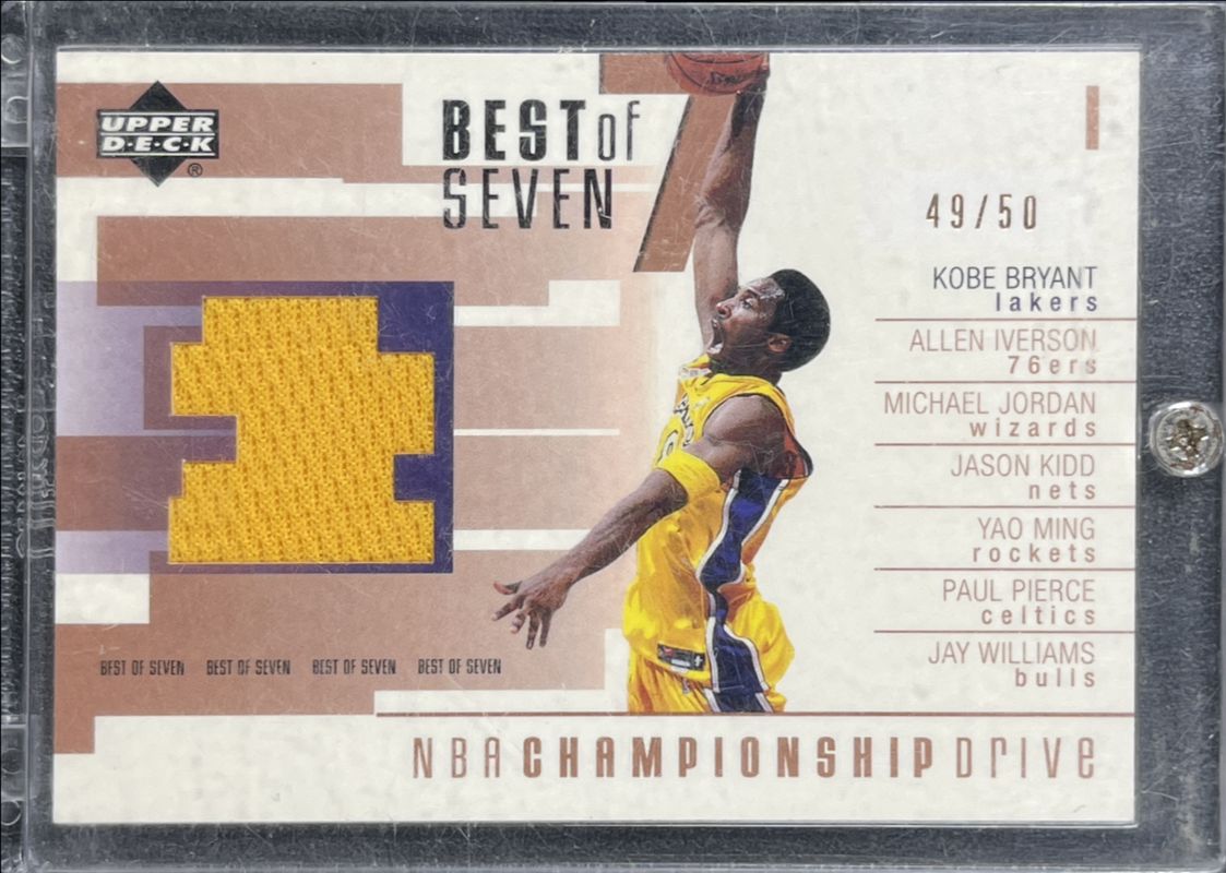Kobe Bryant 2002 Upper Deck Championship Drive #KB-B Best of Seven Jersey /50 RAW